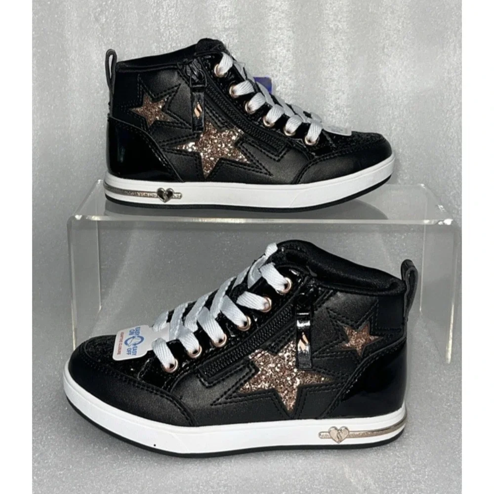 Skechers Street Shoutouts 2.0 Trendy Star Girl's Fashion Sneakers Size 11‎ NEW